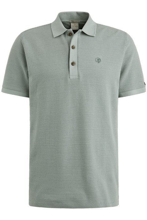 Cast Iron short sleeve r-neck two tone waffl